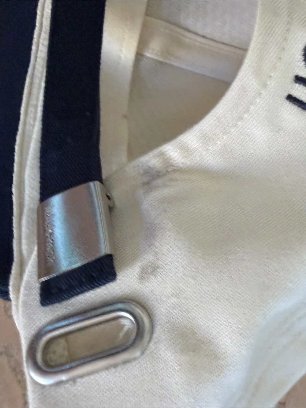 Lululemon Birdie Golf Hat Cream Navy Blue Cap S/M Unisex